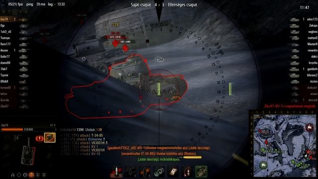 World of Tanks: Replays: AT-8 Commander: Gaz78 (kommentárral) |HD| смотреть онлайн