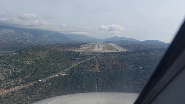 Landing at Dubrovnik Airport DBV/LDDU runway 11 смотреть онлайн