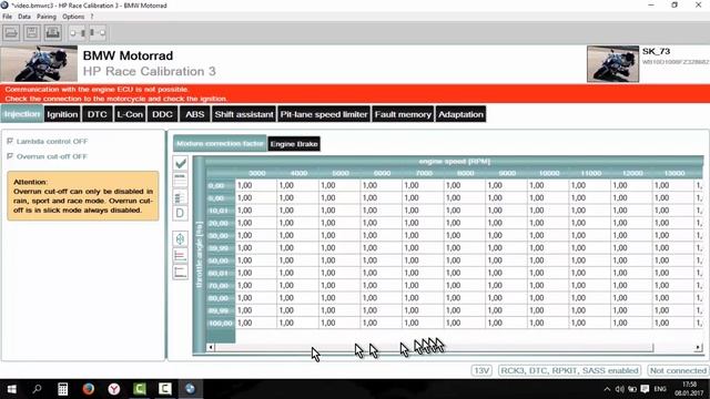 BMW HP Race Calibration 3: инструкция по разгону S1000RR с прошивкой HP Race Power Kit и прямотоком смотреть онлайн