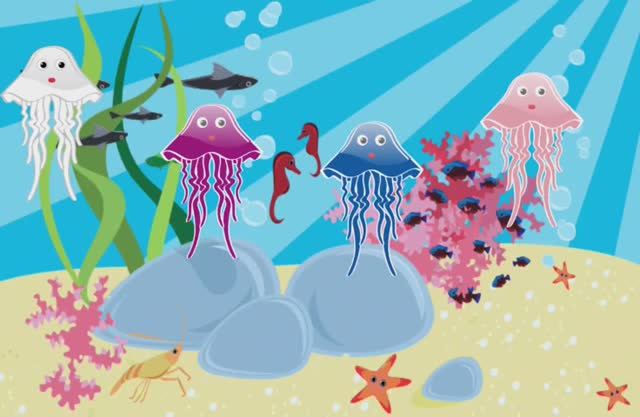 Развитие. Цвета. Игры. Найди медузу нужного цвета. Обучающие мультики. Дети. Увлекательное обучение смотреть онлайн