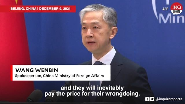 China Says Four Olympic Diplomatic Boycott Nations Will 'pay The Price'