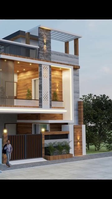New Front Elevation Design In SketchUp Vray #shorts #youtubeshorts смотреть онлайн