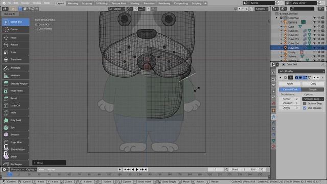 Modeling a dog character - Blender Tutorial смотреть онлайн