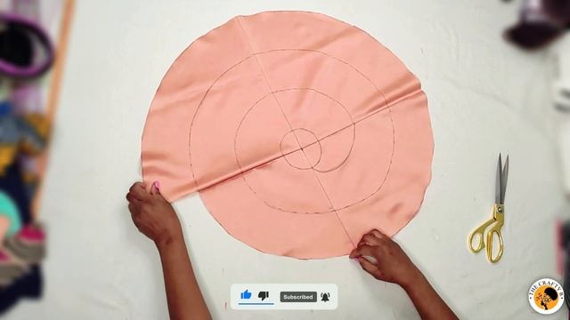 How To Cut a Spiral Flounce | Peplum Flounce | Easy Method смотреть онлайн