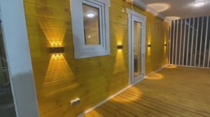 Обзор каркасной бани 6x2,4 м с верандой _ Изготовление каркасных и модульных бань в Екатеринбурге