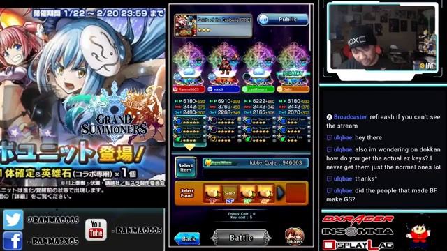 Grand Summoners - 3/9/19 - Milim/KOB summons & event grind смотреть онлайн