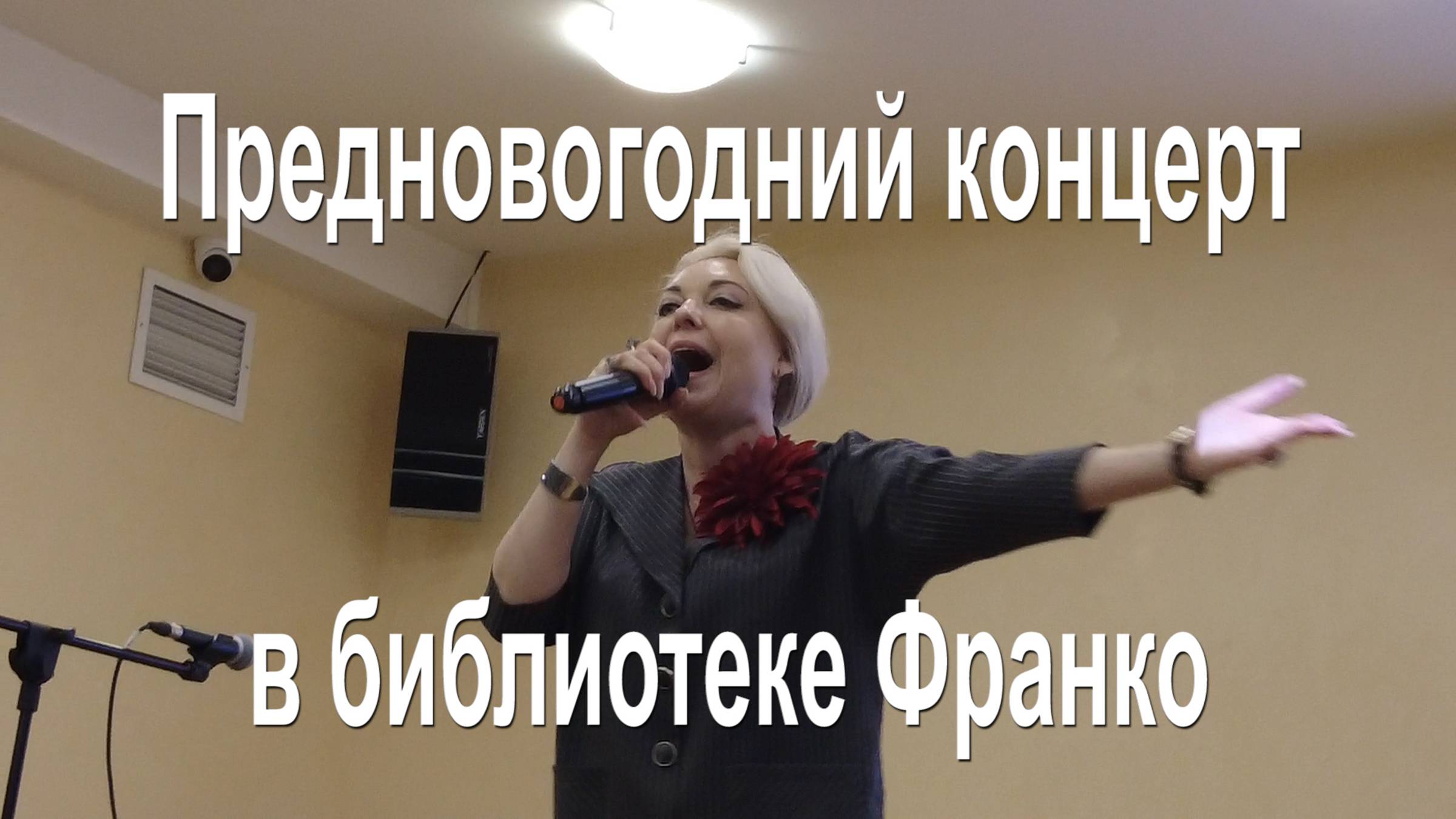Новогодний концерт в библиотеке Франко смотреть онлайн