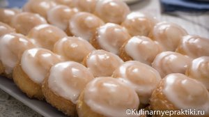 Берлинское творожное печенье “свиные ушки” с лимонной глазурью