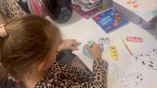 Вторая спираль змеи.Children's Crafts