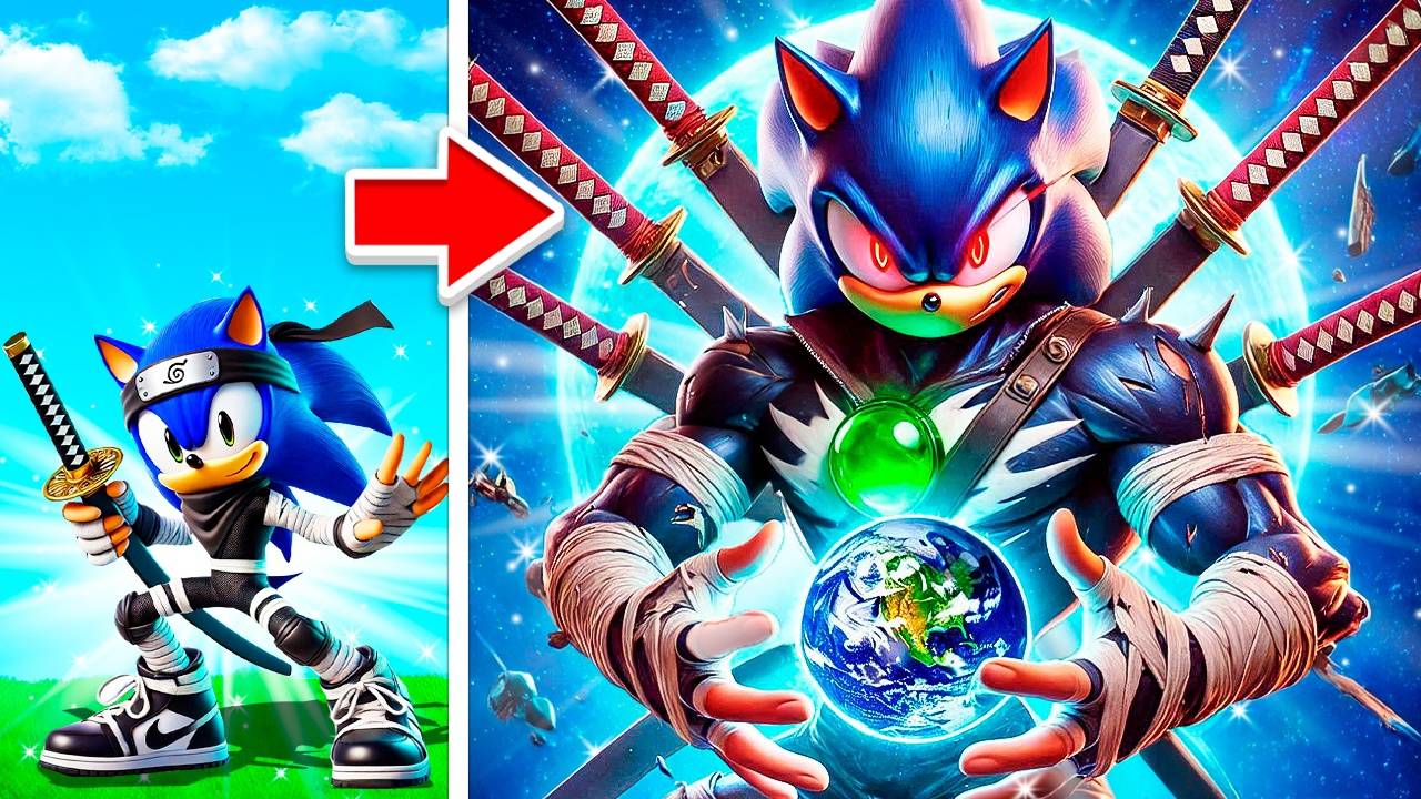 Прокачал Соника в ниндзя Соника в ГТА5! (GTA 5 Online) смотреть онлайн