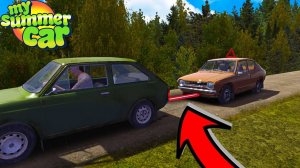 СПАСЕНИЕ САТСУМЫ - БУКСИРОВАЛ ЗЕЛЕНЫЙ АВТОМОБИЛЬ КУЗЕНА - My Summer Car