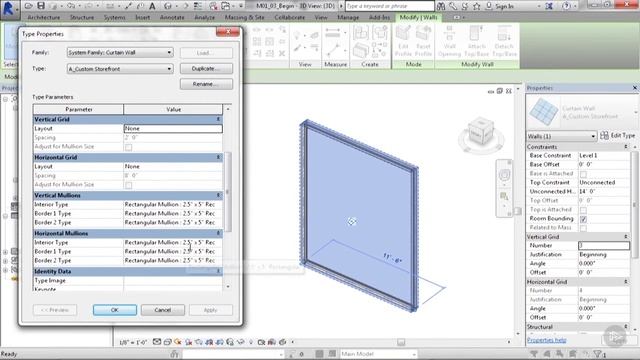 Understanding Curtain Wall Constrains in Revit смотреть онлайн