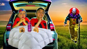 24 ЧАСА В МАШИНЕ СО СТРАШНЫМ КЛОУНОМ *ЧЕЛЛЕНДЖ*