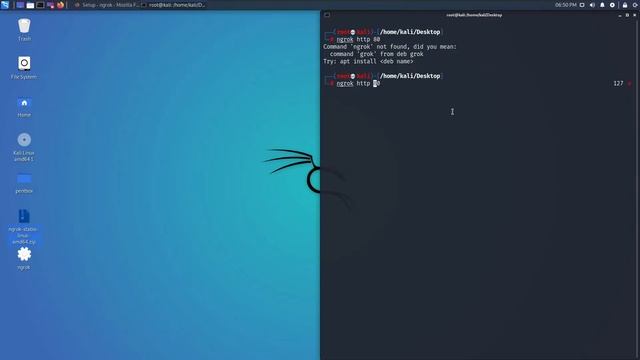 Expose Your localhost to public network using ngrok on Kali Linux смотреть онлайн