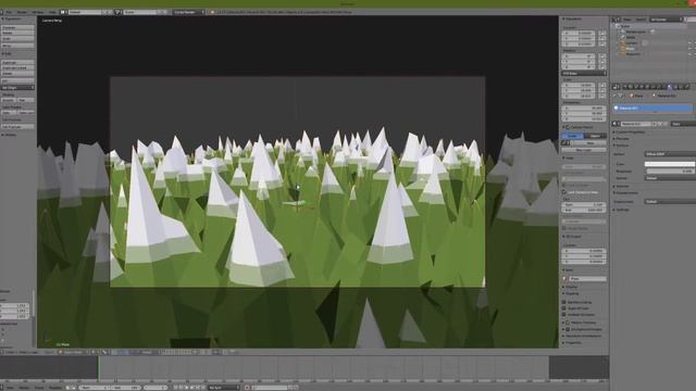 Low Poly Voronoi Mountains in Blender Cycles смотреть онлайн