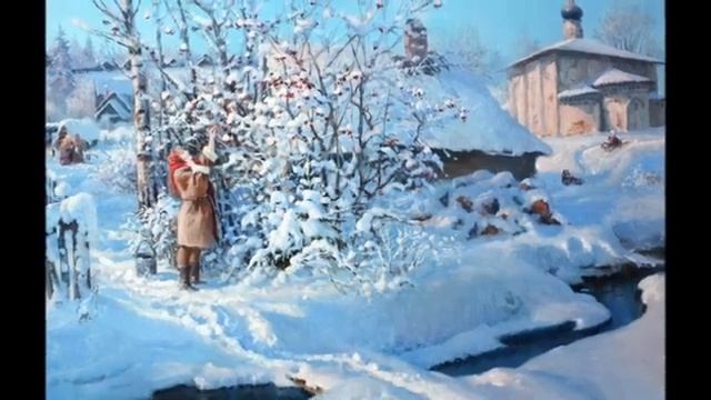 Зимние картины Владимира Жданова. смотреть онлайн