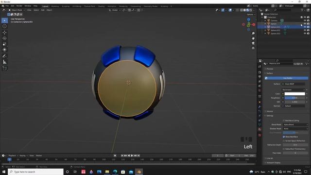 How to make a Sci fi Drone in Blender 3.1 смотреть онлайн