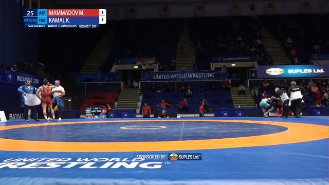 1/2 GR - 60 kg: M. MAMMADOV (AZE) v. K. KAMAL (TUR) смотреть онлайн