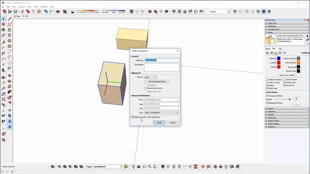 SketchUp Beginner Tutorials - Groups Components and Layers смотреть онлайн