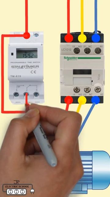 Цифровой контроллер двигателя с таймером - схема подключения смотреть онлайн