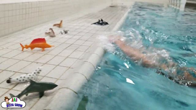 Kid swimming in the pool | Kids Fun Pack Pool Time | Kids swimming lessons | Jai Bista Show смотреть онлайн