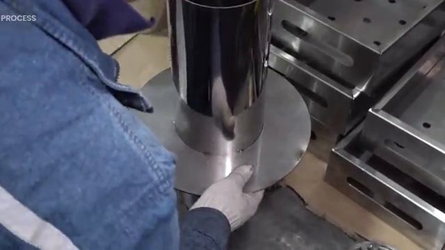 Процесс изготовления печи из нержавеющей стали. Завод прессов в Корее. смотреть онлайн