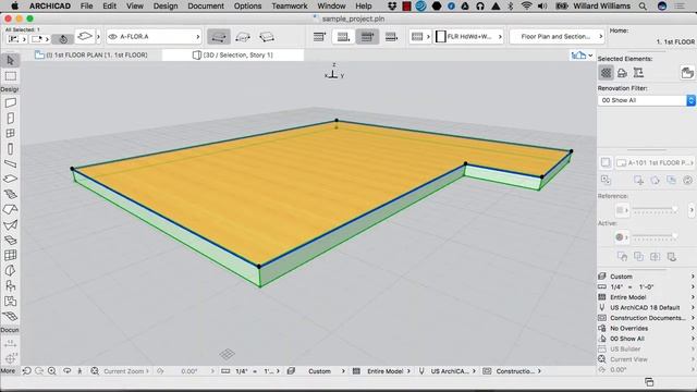 Archicad Basic Training (ABT) - Module_002/Lesson_04: SLAB смотреть онлайн