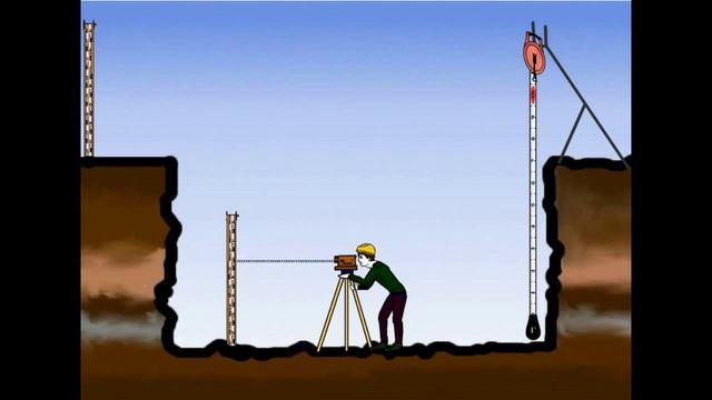 Передача отметок на дно глубокого котлована смотреть онлайн
