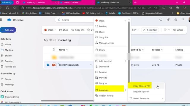 OneDrive online - quick as a flash, copy your doc as a PDF смотреть онлайн