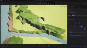 Twinmotion создание рельефа по 3D модели с изолиниями
