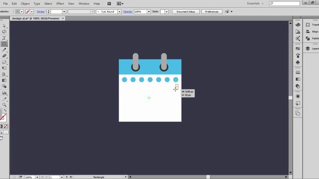 infographics | Illustrator - Calendar Flat Design Tutorial смотреть онлайн