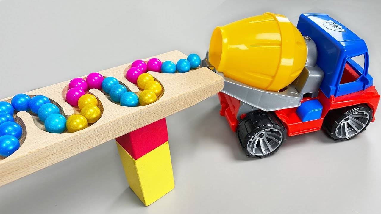 ШАРИКИ 🚌✨Бетономешалка, мультик для детей, смотреть мультики онлайн, веселые мультики, АСМР для сна смотреть онлайн