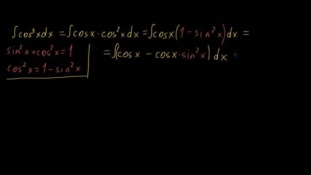 cos^3(x) ֆունկցիայի ինտեգրումը | Ինտեգրման մեթոդ | «Քան» ակադեմիա смотреть онлайн