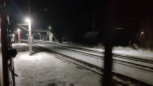 Следуем по станции Торбеево из кабины машиниста