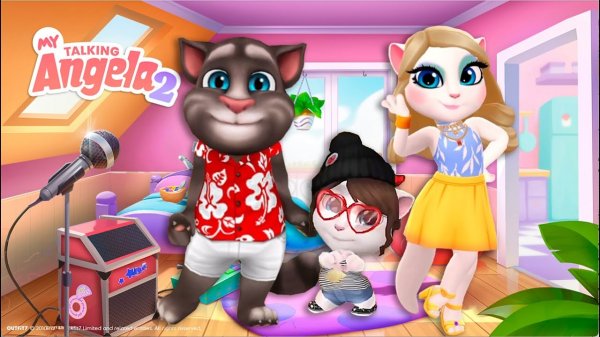 🖼 My Talking Angela 2 | Angela and Tom with his daughter | cosplay →