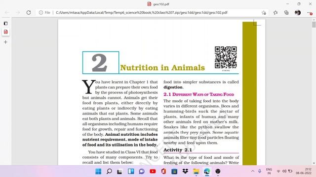 NUTRITION IN ANIMALS, DIFFERENT WAYS OF TAKING FOOD, CLASS -7, SCIENCE, CHAPTER- 2 смотреть онлайн