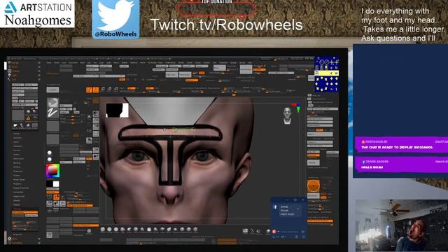 Zbrush 's panels test on a bust смотреть онлайн