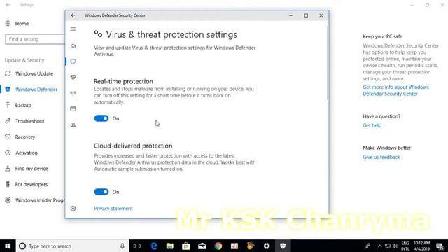 របៀបបិទantivirus windows ,how to turn off antivirus windows10 easy смотреть онлайн