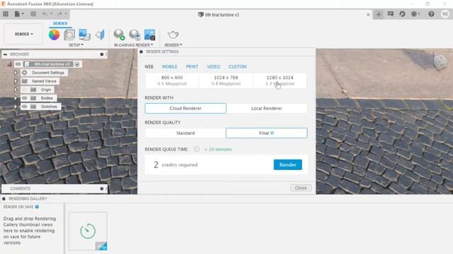 SESSION 5: Creating a Render image and natural environment #Getting started with FUSION 360°||2020| смотреть онлайн