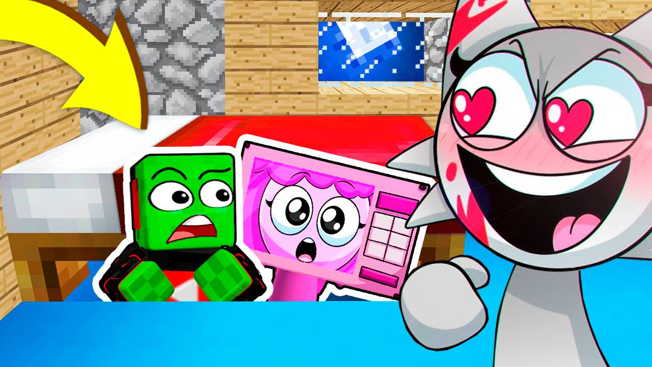 ПРЯЧУСЬ ПОД КРОВАТЬЮ от БЕЗУМНОЙ ФАНАТКИ ВЕНДЫ СПРУНК В МАЙНКРАФТ смотреть онлайн