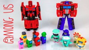 БотБоты Трансформеры и человечки Among Us ищут предателя.