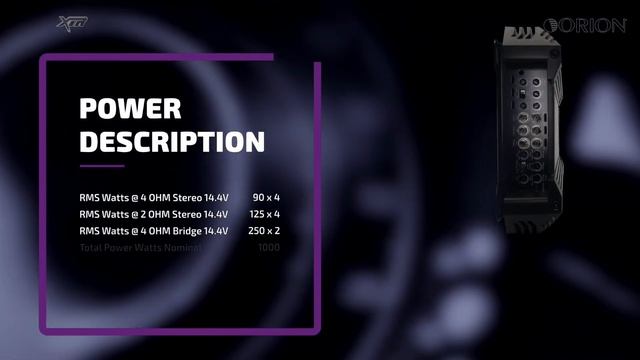 ORION XTR500.4 AMPLIFIER смотреть онлайн