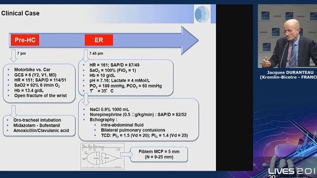 How do I manage my patient with head injury and severe internal haemorrhage Jacques Duranteau 2017