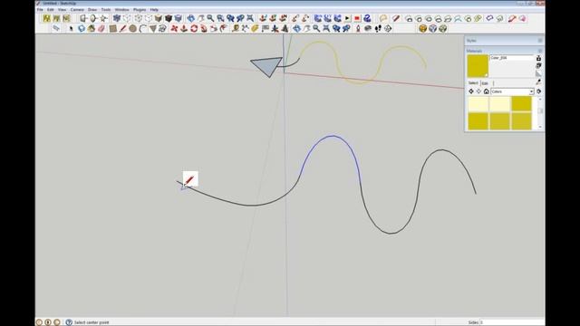 Tutorial for Drawing a wiggly line and arrow in Sketchup смотреть онлайн