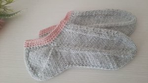 СЛЕДКИ на двух спицах без швов. / Мастер- класс ./