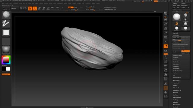 Creating a rock in ZBrush. (Basic sculpting tutorial) смотреть онлайн