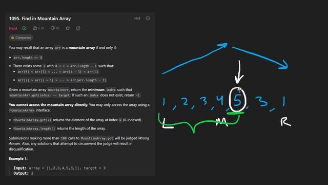 Leetcode 1095: Find in Mountain Array (RU) смотреть онлайн
