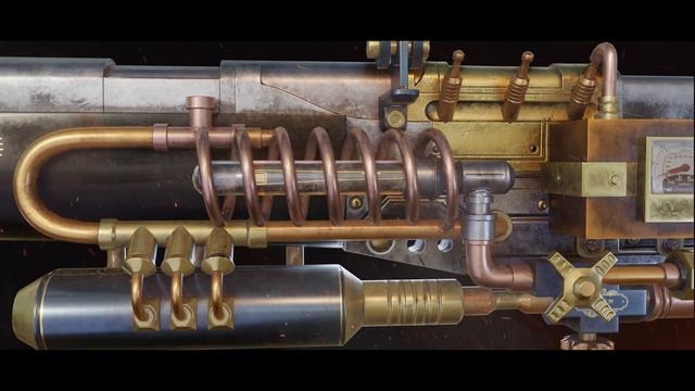 Weapon made in blender | Steampunk Rifle смотреть онлайн