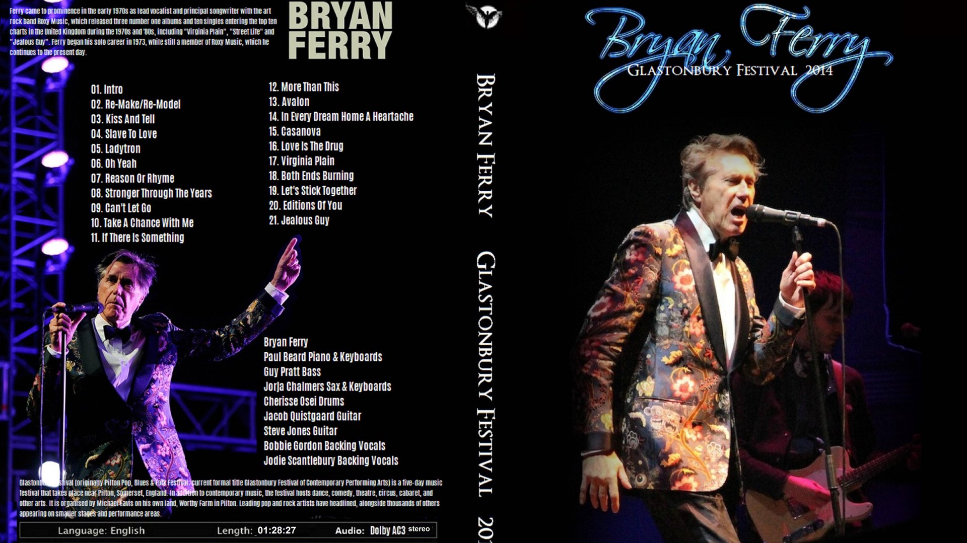Bryan Ferry - Glastonbury Festival (2014) смотреть онлайн