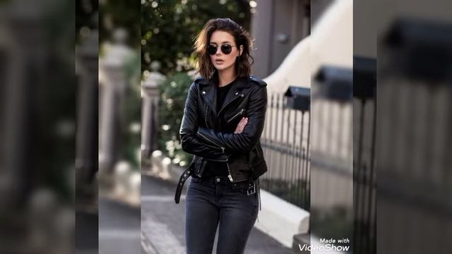 elegant and beautiful new leather jackets outfit ideas for girls and women смотреть онлайн